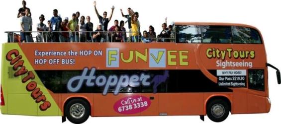 FunVee Hop On Hop Off Open Top Bus